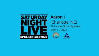 Aaron J Charlotte NC AlAnon Speaker 51124 [upl. by Barimah696]