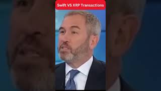 Brad Garlinghouse CEO of Ripple talks Swift VS XRP Transactions shorts short [upl. by Nalliuq]