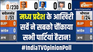 Madhya Pradesh Election Opinion Poll 2023 इंडिया टीवीCNX का मध्य प्रदेश पर आखिरी ओपिनियन पोल  BJP [upl. by Esnahc]