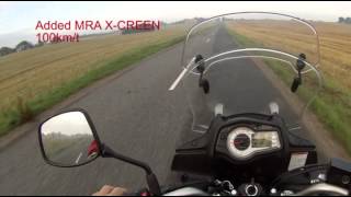 Vstrom with MRA X Screen [upl. by Ordisy661]