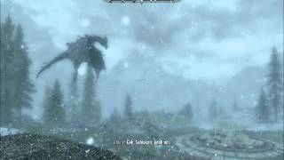 Alduin resurrects Sahloknir Skyrim [upl. by Flemming]