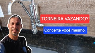 Torneira vazando ou com rosca espanada Saiba como concertar [upl. by Allayne619]