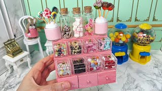 Miniature Real Candy Shop 🍬🍭🍫  mini sweet shop  mini food cooking  minibuncafe [upl. by Iror]