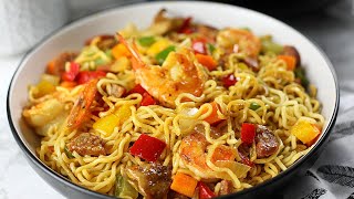 INSTANT NOODLES RECIPE NOT  SO INSTANT NOODLES STIR FRY [upl. by Onifur]