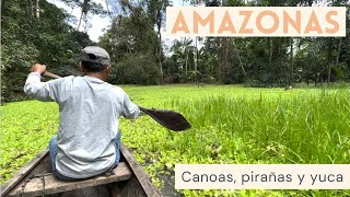 Amazonas Colombia construir canoas y pescar pirañas [upl. by Incrocci998]