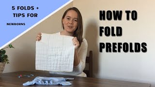 HOW TO FOLD PREFOLD CLOTH DIAPERS [upl. by Jacky]