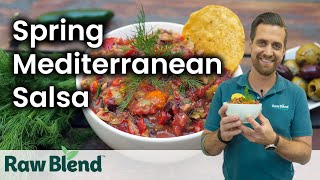 How to make a Spring Mediterranean Salsa in a Vitamix Blender  Recipe Video [upl. by Gnah]