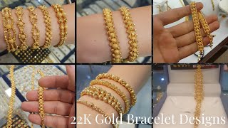 New Ladies Gold Bracelet with Weight  Chain Model Gold Bracelets [upl. by Nerehs902]