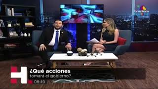 EL PRESIDENTE JIMMY MORALES SE RETIRA DE ENTREVISTA EN UN CANAL DE TELEVISIÓN [upl. by Hoffert643]