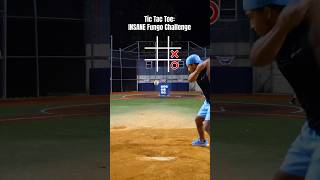 INSANE Baseball TIC TAC TOE Fungo Challenge shorts [upl. by Costa]