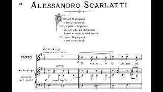 O cessate di piagarmi  A SCARLATTI E minorMedium Voice Piano accompaniment [upl. by Eelyme]