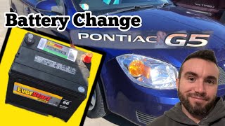 Battery Change 2007 Pontiac G5 [upl. by Chesnut]