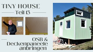 Ich bau mir ein TINY HOUSE  Teil 13  OSB Verkleidung amp Verlegen der Deckenpaneele [upl. by Rap501]