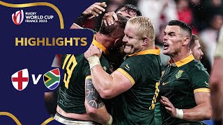 Pollard penalty lifts Springboks to final  England v South Africa  Rugby World Cup 2023 Highlights [upl. by Audie359]