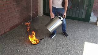 low frequency fire extinguisher using only soundwaves [upl. by Koeppel]