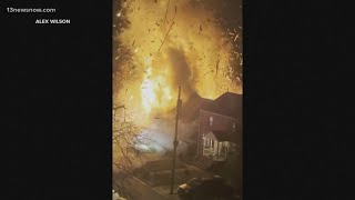 Arlington Virginia house explodes during search warrant [upl. by Lopez906]