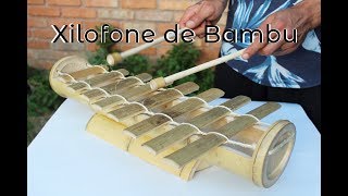 Como fazer xilofone de bambu  Bambulofone [upl. by Phelia101]