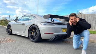 MY FRIEND STRAIGHT PIPED HIS PORSCHE GT4 LOUD WARNING [upl. by Sundin689]