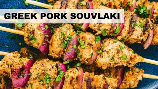 SOUVLAKI Most Popular GREEK Street Food Greek Souvlaki Recipe [upl. by Howes614]