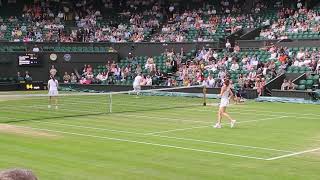 Wimbledon 24 🇨🇭 Hingis  🇧🇪 Clijsters vs 🇵🇱 Radwańska  🇮🇹 Schiavone Epic Rally [upl. by Treacy]