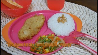 Resep Ayam Katsu dan Tumis Sayuran [upl. by Wrench]