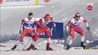 Sjur Røthe WINS MENs SKIATHLON in Seefeld after WILD finish [upl. by Matthews727]