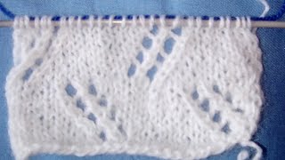 Tuto tricot  le point ajouré  quot les côtes verticalesquot au tricot [upl. by Lledner]