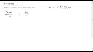 Conversions  Mph to kmh [upl. by Hough]