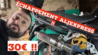 ECHAPPEMENT moto ALIEXPRESS pour 30 € qu’est ce que ça vaut  Bien ou nul [upl. by Simson562]