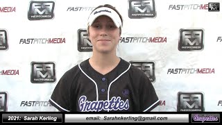 2021 Sarah Kerling Committed to SOU Outfield amp Middle Infield Softball Skills Video  Ca Grapettes [upl. by Siriso288]