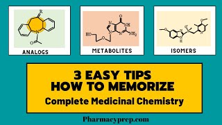 How to memorize complete medicinal chemistry pharmaceutical chemistry 3 Easy Tips [upl. by Gipson]