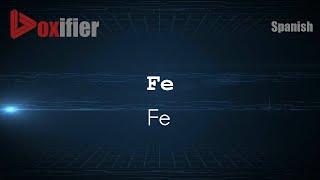 How to Pronounce Fe Fe in Spanish  Voxifiercom [upl. by Eitten]