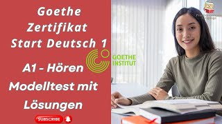 Goethe Zertifikat A1 Exam Listening Practice with Answers  Start Deutsch1 German Exam 2024 [upl. by Wonacott]