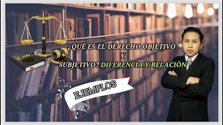 Que es Derecho OBJETIVO y SUBJETIVO  Diferencia y relación [upl. by Notsgnik125]