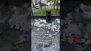 Statiegeld jacht zonder schaamte in Rotterdam [upl. by Eeralih]