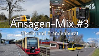 AnsagenMix vom ÖPNV aus Berlin und Brandenburg 3 [upl. by Nagn]