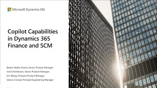 Copilot Capabilities in Dynamics 365 Finance and SCM  Dynamics 365 TechTalk [upl. by Aleehs]