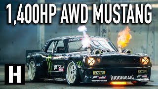 Ken Blocks 1400hp AWD Ford Mustang Hoonicorn V2 Straight from Gymkhana TEN [upl. by Saidnac468]