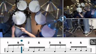 Intermediate 16th Note Linear Drum Fills [upl. by Haelhsa]