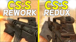 CS ReSource vs CS Source Redux  Weapons Comparison [upl. by Eladnek794]