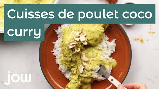 Recettes des Cuisses de poulet coco curry [upl. by Casavant678]