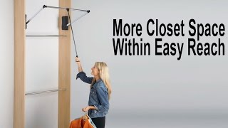 Hafele Adjustable Wardrobe Lift  DIY Closet Design [upl. by Adnaval]