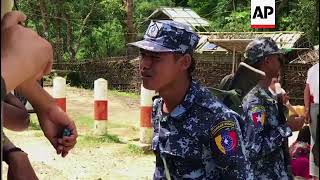 Tight security in Myanmars Rakhine state following deadly clashes [upl. by Mcquoid]