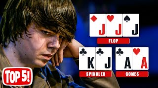 Top 5 Most EPIC Poker Hands You Must Have Seen ♠️ PokerStars [upl. by Lieno]