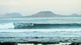 Lanzarote Surf  Famara  El Muelle [upl. by Hanna403]