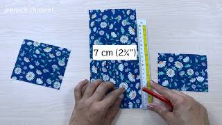 Diy Easy Card Holder  Diy Mini Card Wallet Sewing Cloth Bag  Sewing Tutorial [upl. by Barraza]