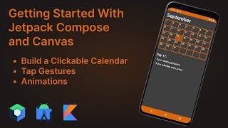 Build a Clickable Calendar in Jetpack Compose with Canvas and Animations  Android Studio Tutorial [upl. by Eelibuj798]