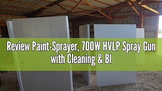 Review PaintSprayer 700W HVLP Spray Gun with Cleaning amp Blowing Joints 4 Nozzle Sizes amp 3 Spray P [upl. by Adnalu547]