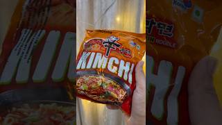 Trying Kimchi Ramen 🍜  Nongshim shorts ytshorts trending youtube viralshorts ramen kimchi [upl. by Aynatal]