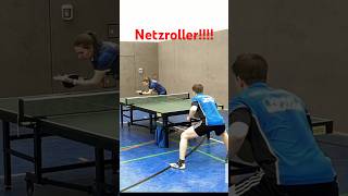 Riesenglück im 5ten Satz tischtennis tabletennis Netzroller [upl. by Osbourn223]